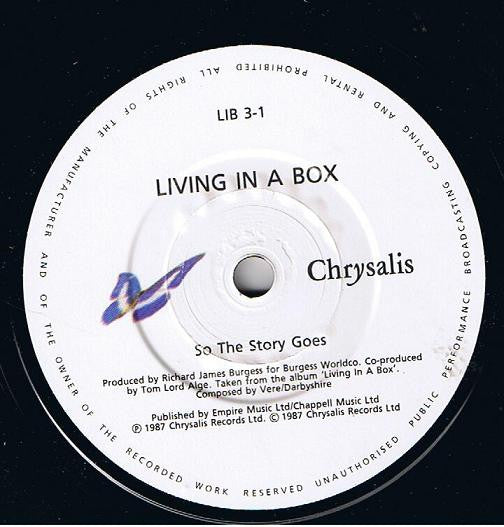 Living In A Box - So The Story Goes - Used Vinyl Record 7" image 7