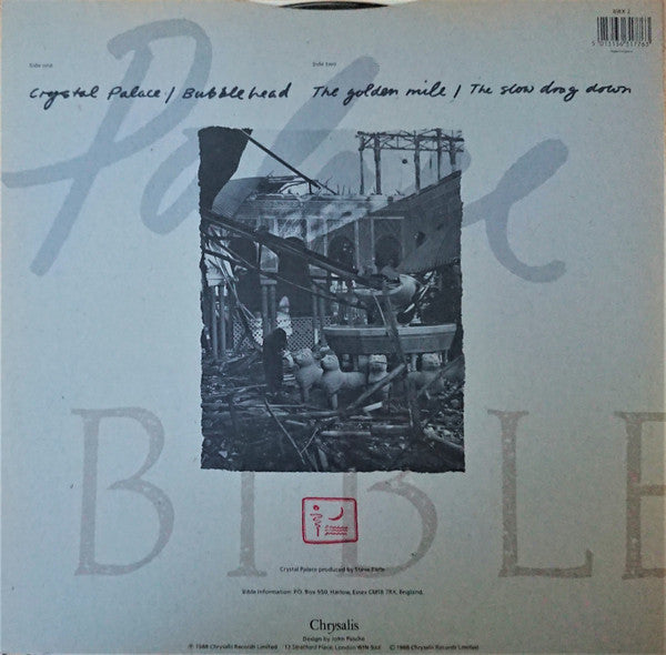 Bible - Crystal Palace - Used Vinyl Record 12" image 2