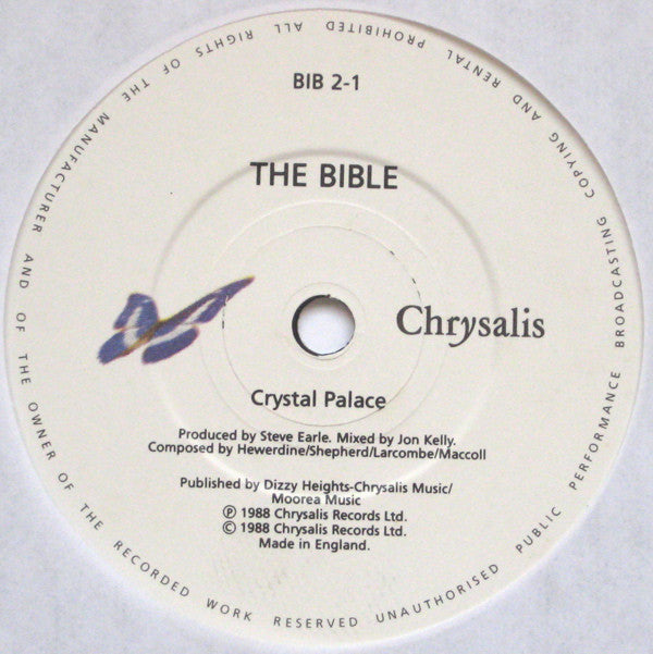Bible - Crystal Palace - Used Vinyl Record 7" image 3