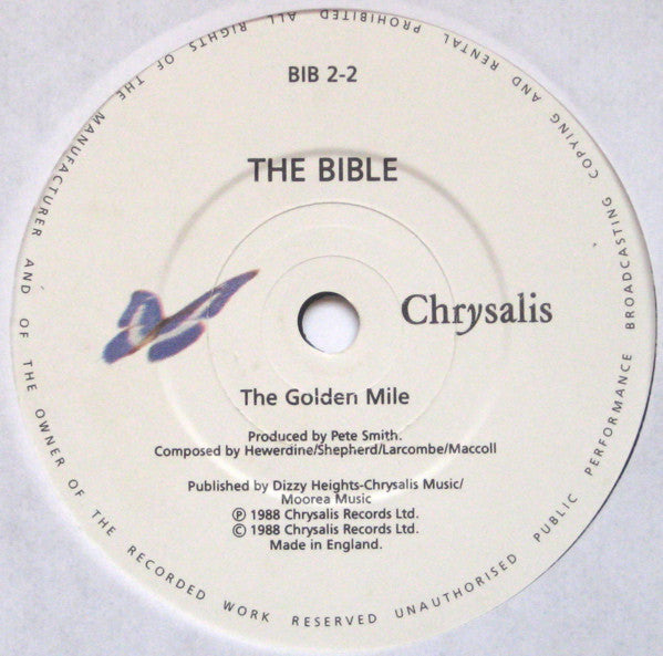 Bible - Crystal Palace - Used Vinyl Record 7" image 4