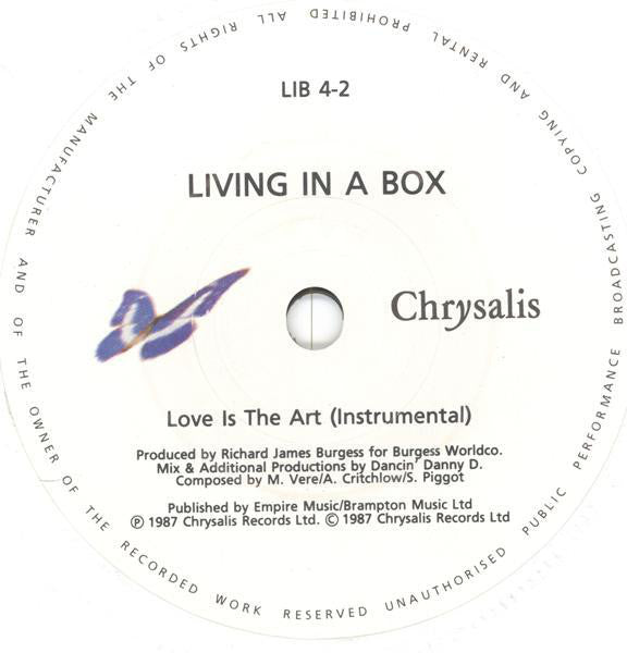 Living In A Box - Love Is The Art - Used Vinyl Record 7" image 8