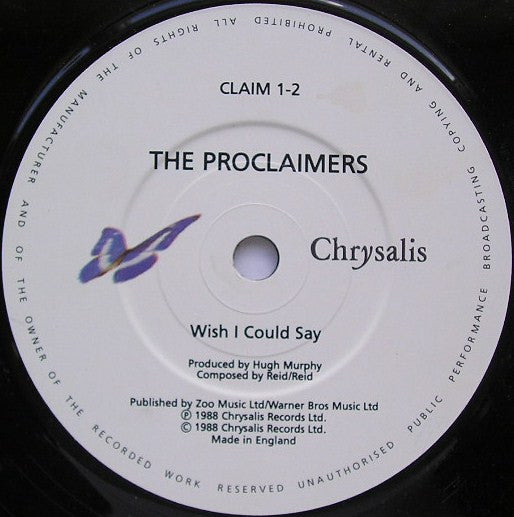 Proclaimers - Make My Heart Fly - Used Vinyl Record 7" image 4