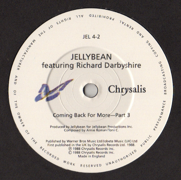 John "Jellybean" Ben - Coming Back For More - Used Vinyl Record 7" image 8