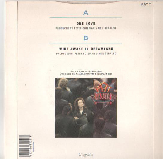 Pat Benatar - One Love - Used Vinyl Record 7" image 6
