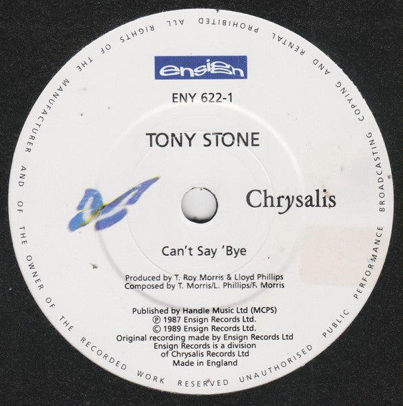 Tony Stone - Can't Say 'Bye - Used Vinyl Record 7" image 7