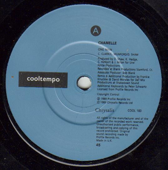 Chanelle - One Man - Used Vinyl Record 7" image 7