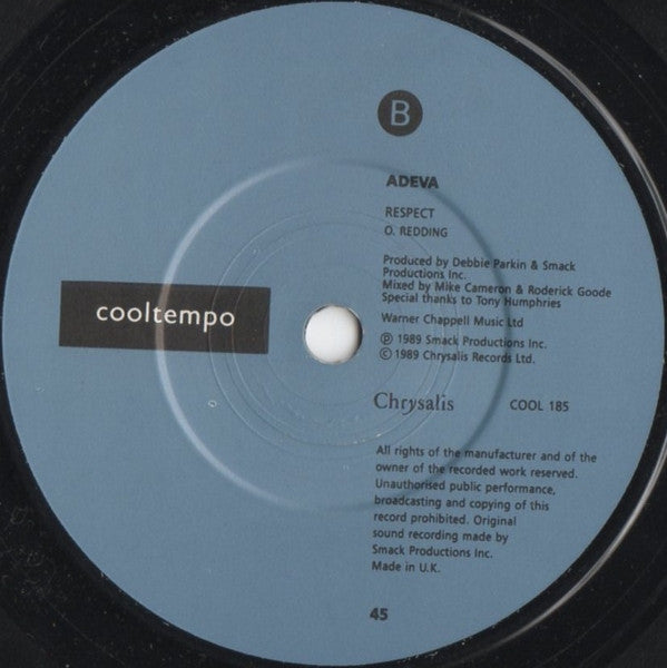 Adeva - Warning! - Used Vinyl Record 7" image 8