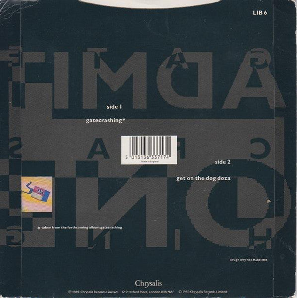 Living In A Box - Gatecrashing - Used Vinyl Record 7" image 2