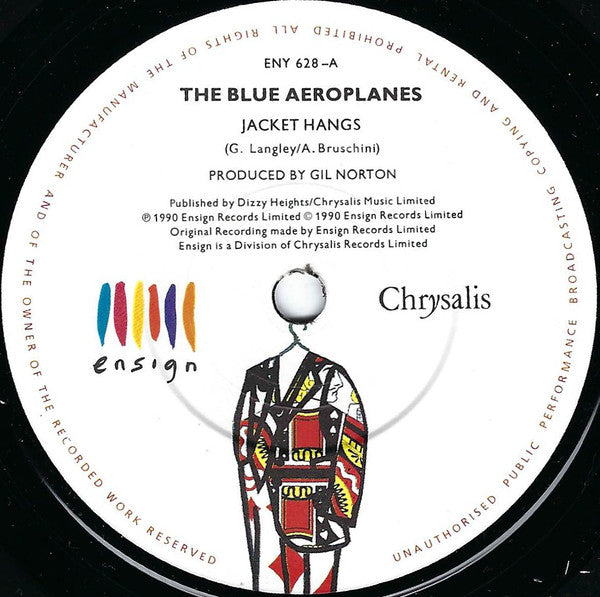 Blue Aeroplanes - Jacket Hangs - Used Vinyl Record 7" image 3