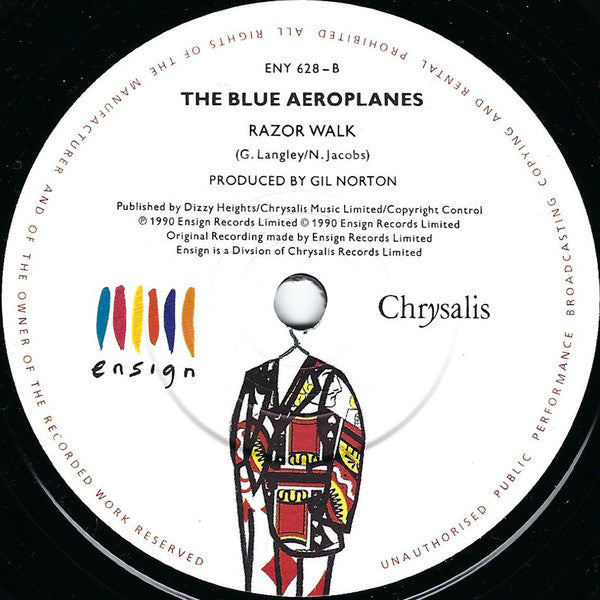 Blue Aeroplanes - Jacket Hangs - Used Vinyl Record 7" image 4