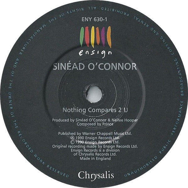 Sinead O'Connor - Nothing Compares 2 U - Used Vinyl Record 7" image 3