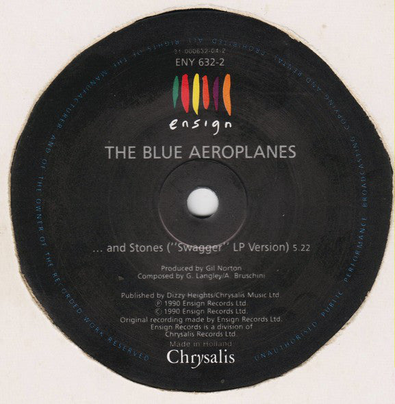Blue Aeroplanes -... And Stones - Used Vinyl Record 7" image 4
