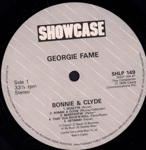 Georgie Fame - Bonnie & Clyde - Used Vinyl Record image 3