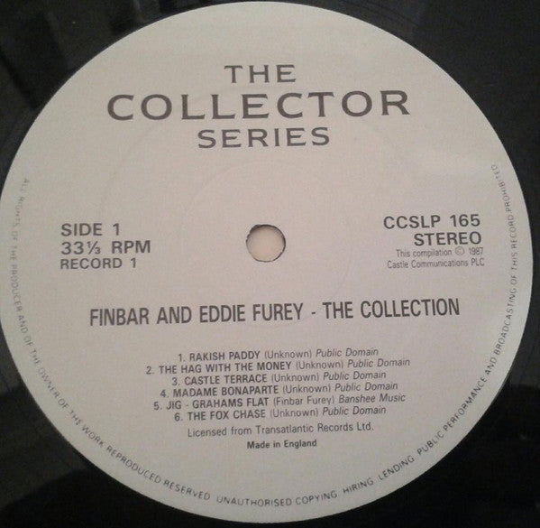 Finbar & Eddie Furey - Collection - Used Vinyl Record image 4