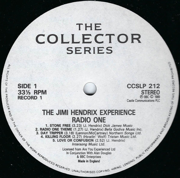 Jimi Hendrix Experie - Radio One - Used Vinyl Record image 3