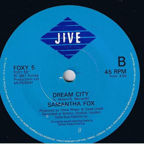 Samantha Fox - Nothing's Gonna Stop Me Now - Used Vinyl Record 7" image 4