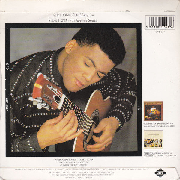 Jonathan Butler - Holding On - Used Vinyl Record 7" image 2