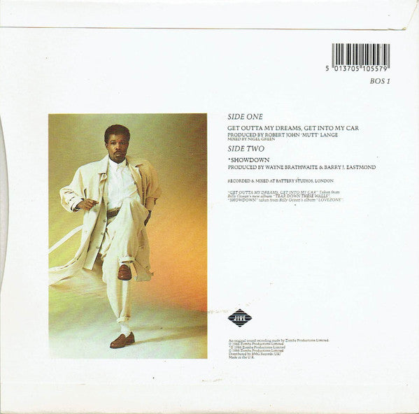Billy Ocean - Get Outta My Dreams, Get Into My Car - Used Vinyl Recor image 2