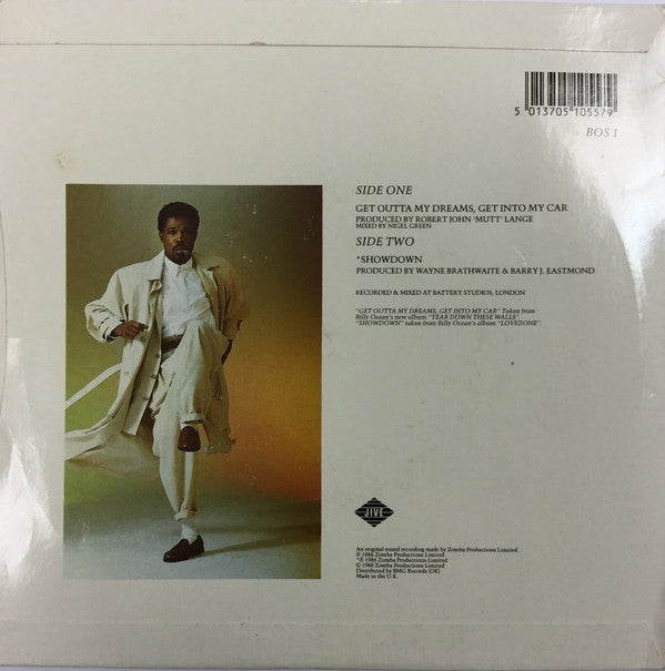 Billy Ocean - Get Outta My Dreams, Get Into My Car - Used Vinyl Recor image 6