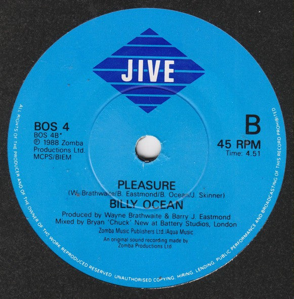 Billy Ocean - Stand & Deliver - Used Vinyl Record 7" image 8