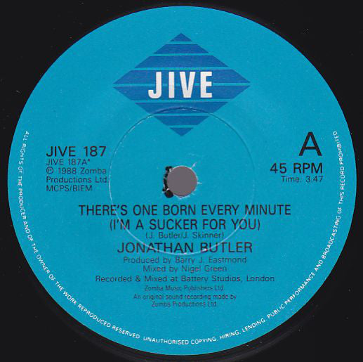 Jonathan Butler - re's One Born Every Minute (I'm A Sucker For You) - image 7