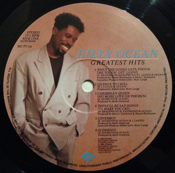 Billy Ocean - Greatest Hits - Used Vinyl Record image 5