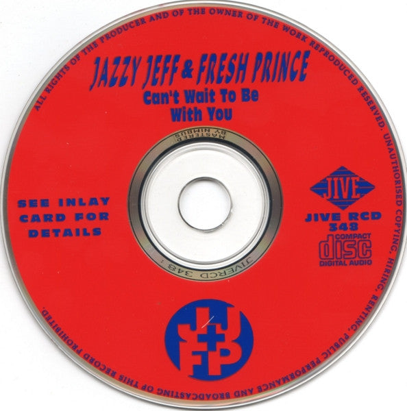 DJ Jazzy Jeff & The - Can't Wait To Be With You - Used CD image 4