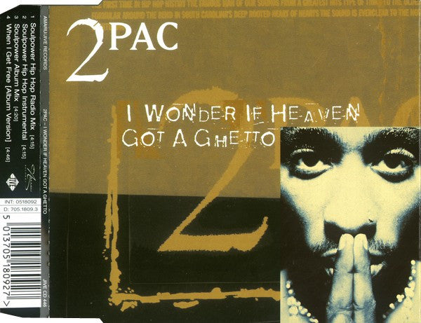 2Pac - I Wonder If Heaven Got A Ghetto - Used CD image 1