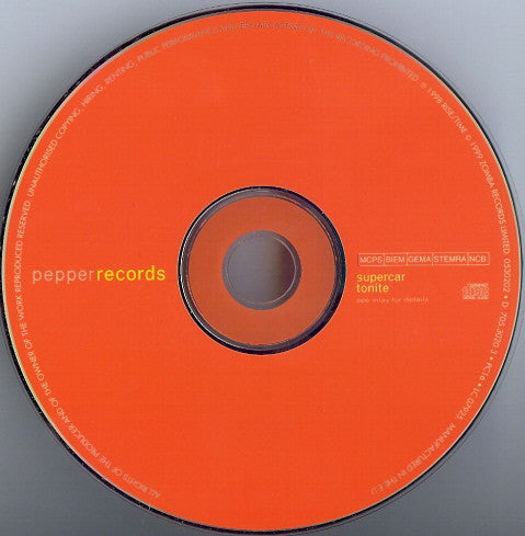 Supercar - Tonite - Used CD image 3