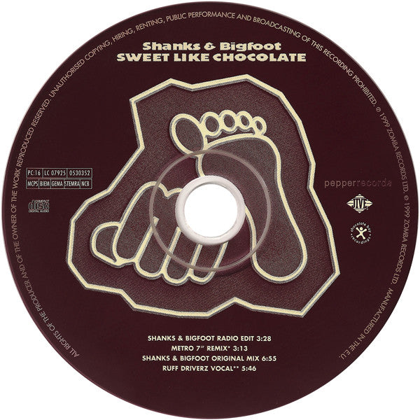 Shanks & Bigfoot - Sweet Like Chocolate - Used CD image 5