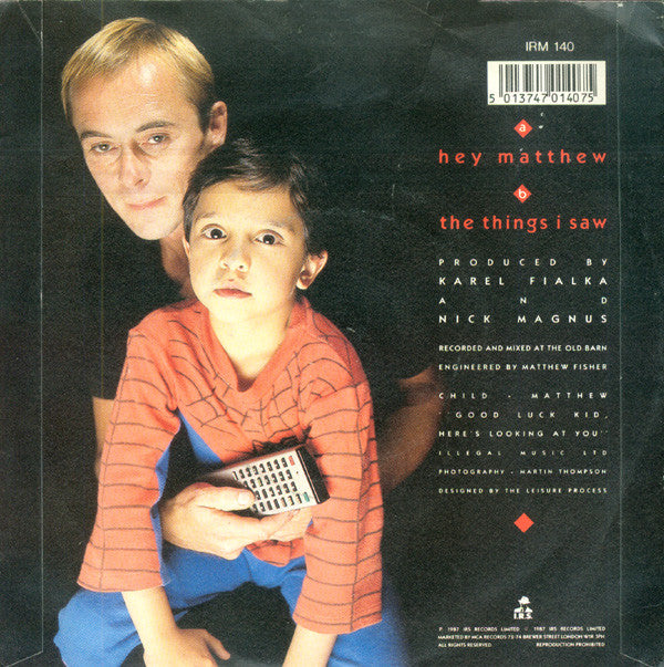 Karel Fialka - Hey Matthew - Used Vinyl Record 7" image 7