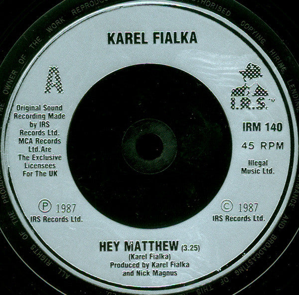 Karel Fialka - Hey Matthew - Used Vinyl Record 7" image 8
