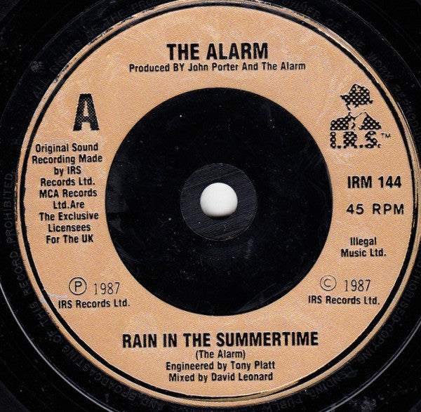 Alarm - Rain In The Summertime - Used Vinyl Record 7" image 7