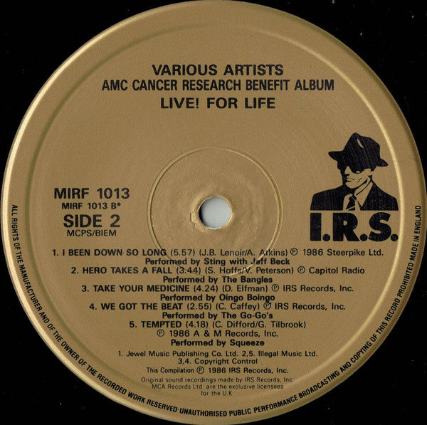 Various - Live! For Life - Used Vinyl Record image 4