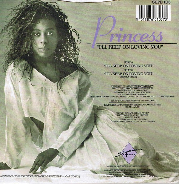 Princess - I'll Keep On Loving You - Used Vinyl Record 7" image 6