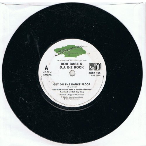 Rob Base & DJ E-Z Ro - Get On The Dance Floor - Used Vinyl Record 12" image 1
