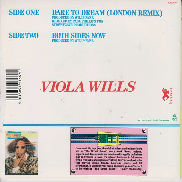 Viola Wills - Dare To Dream - Used Vinyl Record 7" image 2