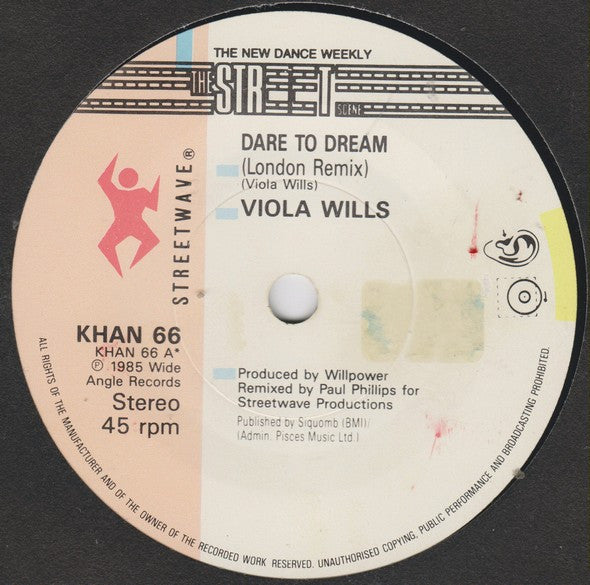 Viola Wills - Dare To Dream - Used Vinyl Record 7" image 3