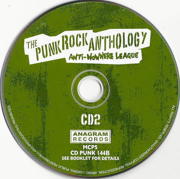 Anti-Nowhere League - Punk Rock Anthology - CD image 4