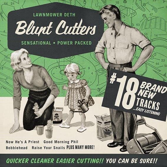 LAWNMOWER DETH - BLUNT CUTTERS - TRANSPARENT GREEN VINYL - Vinyl Record image 1