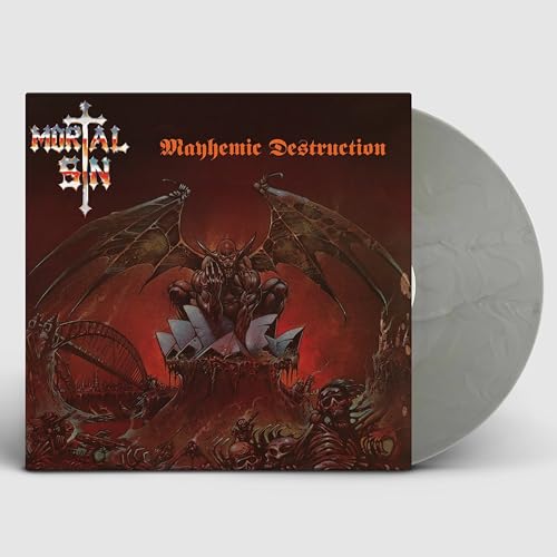 MORTAL SIN - MAYHEMIC DESTRUCTION - SILVER VINYL EDITION - Vinyl Record image 2