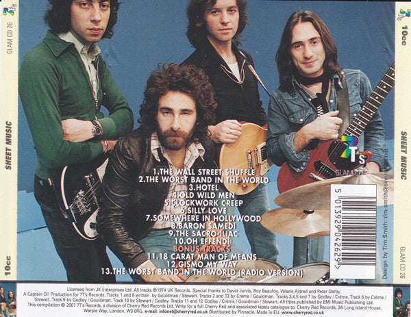 10cc - Sheet Music - CD image 3