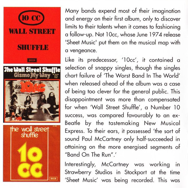 10cc - Sheet Music - CD image 6