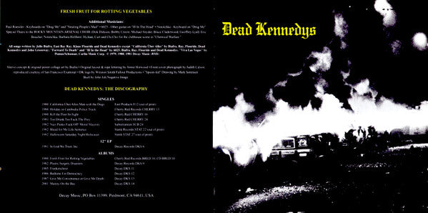 Dead Kennedys - Fresh Fruit For Rotting Vegetables - CD image 2
