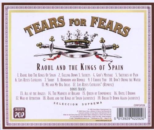 Tears For Fears - Raoul And The Kings Of Spain - CD image 2