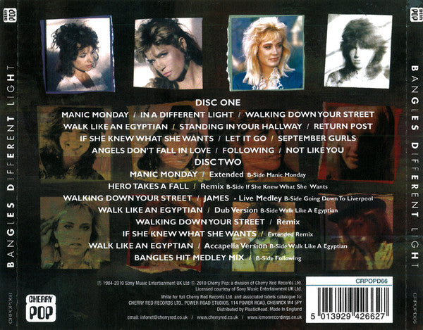 Bangles - Different Light - CD image 2