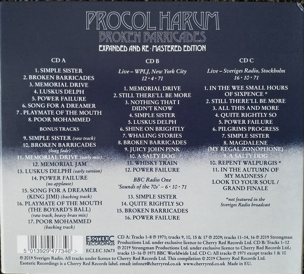 Procol Harum - Broken Barricades - CD image 2