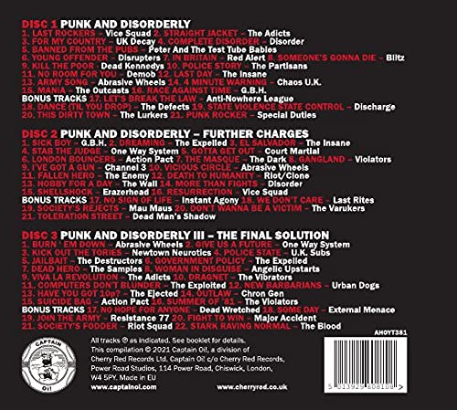 Various Artists - PUNK AND DISORDERLY  ~ THE ALB - CD image 2