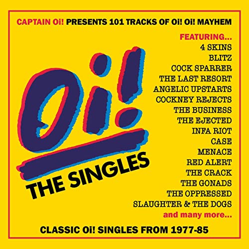 VARIOUS ARTISTS - OI! THE SINGLES 4CD CLAMSHELL BOX  4CD  RELEASE DATE image 1