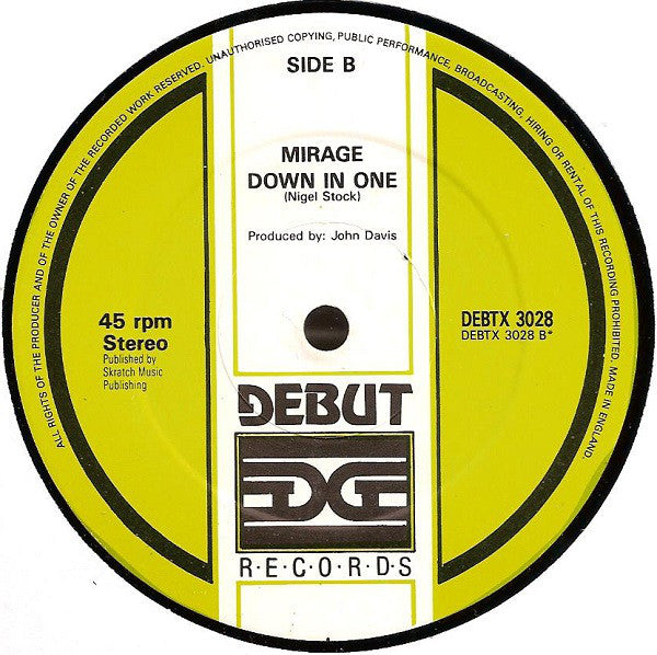 Mirage - Serious Mix - Used Vinyl Record 12" image 7